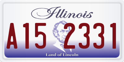 IL license plate A152331