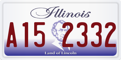 IL license plate A152332
