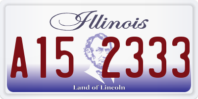 IL license plate A152333