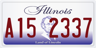 IL license plate A152337