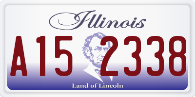 IL license plate A152338