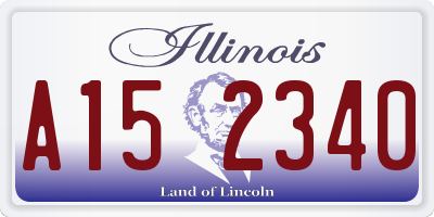 IL license plate A152340