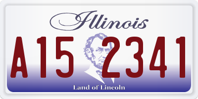 IL license plate A152341