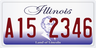 IL license plate A152346
