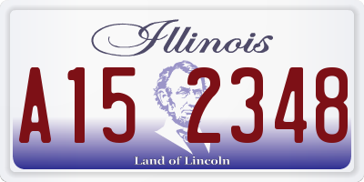 IL license plate A152348