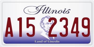 IL license plate A152349
