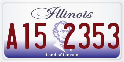 IL license plate A152353