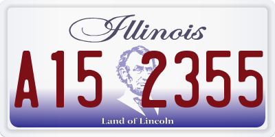 IL license plate A152355