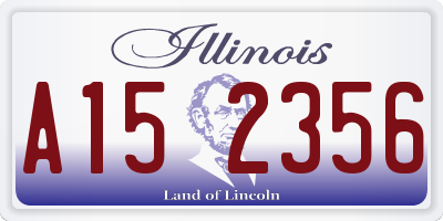 IL license plate A152356