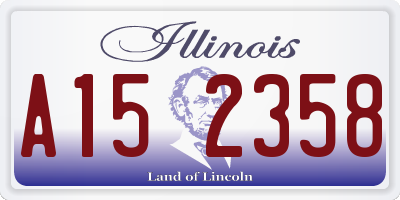 IL license plate A152358