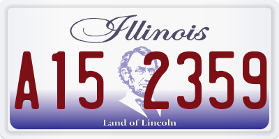 IL license plate A152359