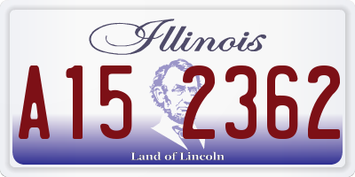 IL license plate A152362