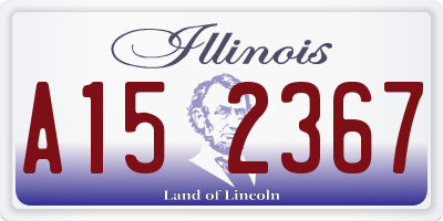 IL license plate A152367