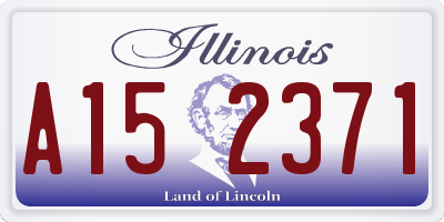 IL license plate A152371