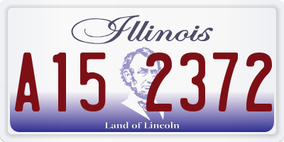 IL license plate A152372