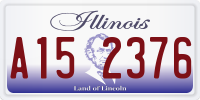 IL license plate A152376