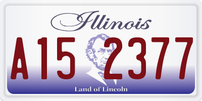 IL license plate A152377