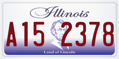 IL license plate A152378