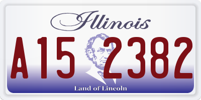 IL license plate A152382