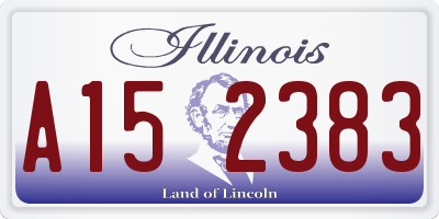 IL license plate A152383