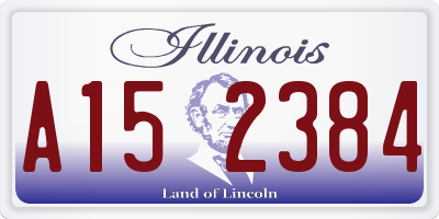 IL license plate A152384