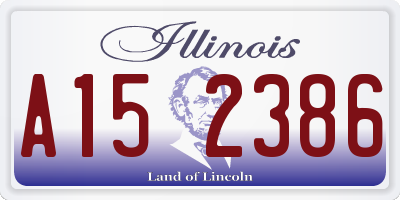 IL license plate A152386