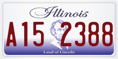 IL license plate A152388