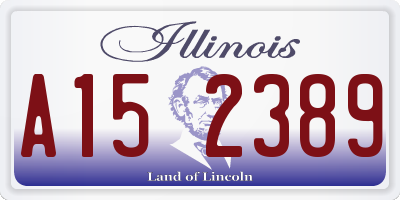 IL license plate A152389