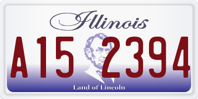 IL license plate A152394