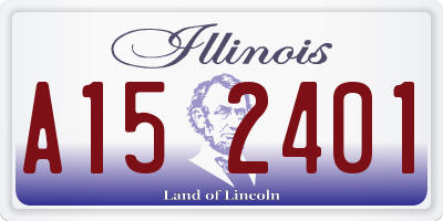 IL license plate A152401