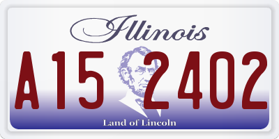 IL license plate A152402
