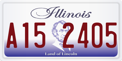 IL license plate A152405