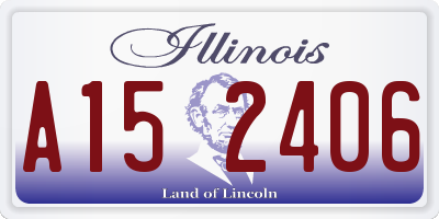 IL license plate A152406