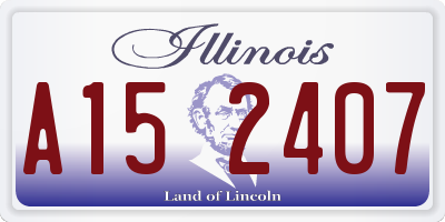 IL license plate A152407