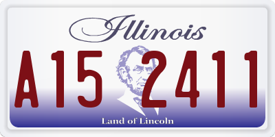 IL license plate A152411