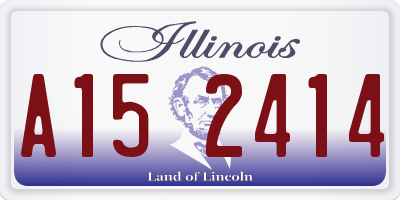 IL license plate A152414