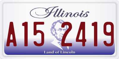 IL license plate A152419