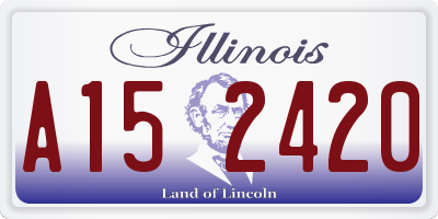 IL license plate A152420