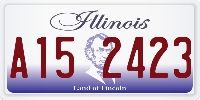 IL license plate A152423