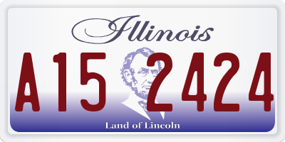 IL license plate A152424