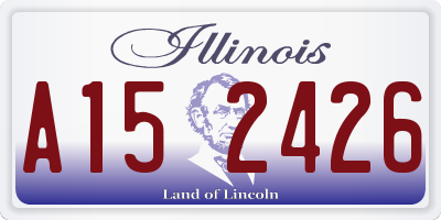 IL license plate A152426
