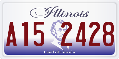 IL license plate A152428