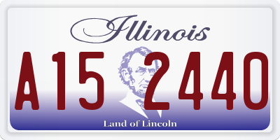 IL license plate A152440