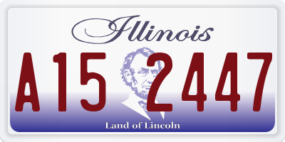 IL license plate A152447