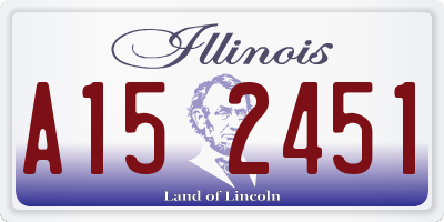 IL license plate A152451