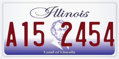 IL license plate A152454