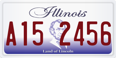 IL license plate A152456