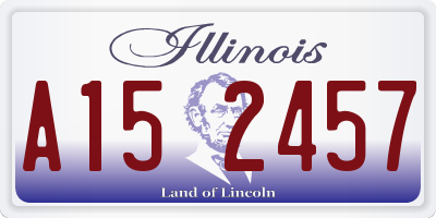 IL license plate A152457