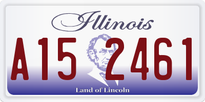 IL license plate A152461
