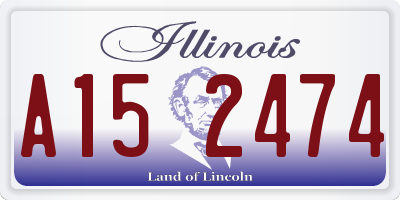 IL license plate A152474